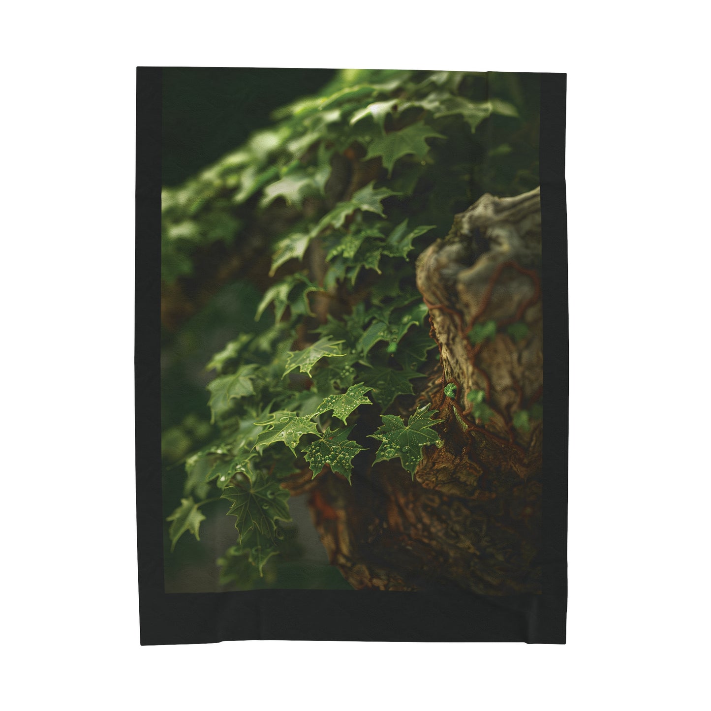 ONE LEAF AT A TIME  - maple BONSAI. Bonsaitree Momiji Series. Velveteen Plush Blanket