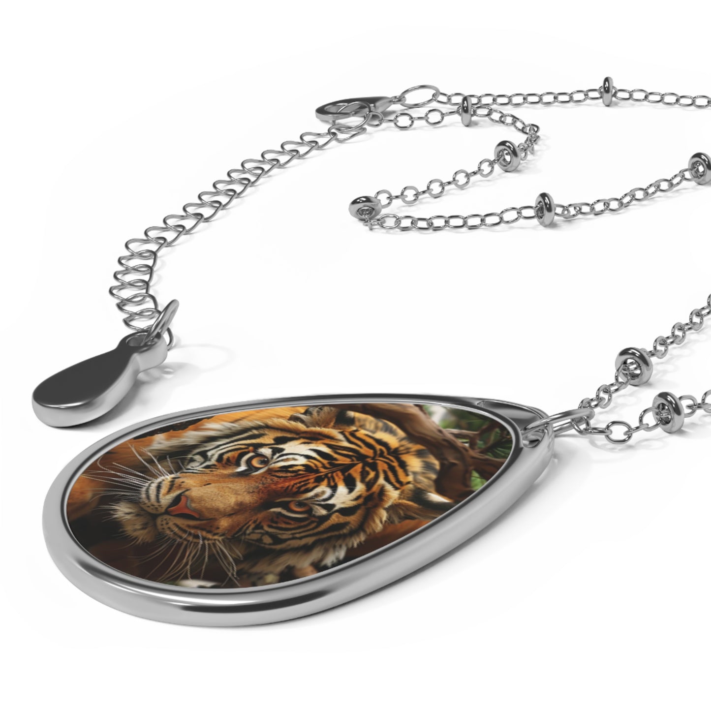 Necklace - Tiger and Bonsai Branches Design