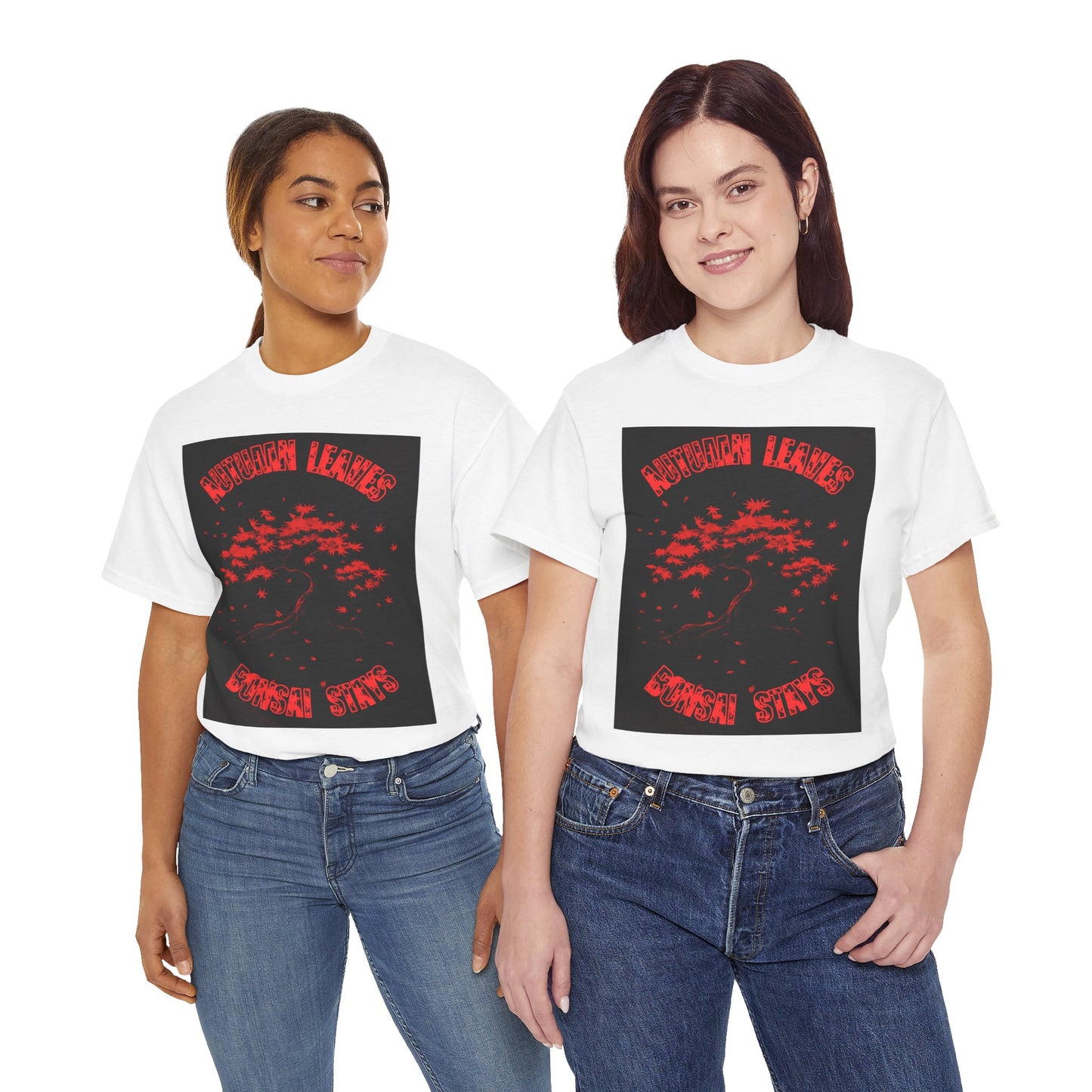 Autumn leaves, BONSAI stays, t-shirt for the bold bonsai lover