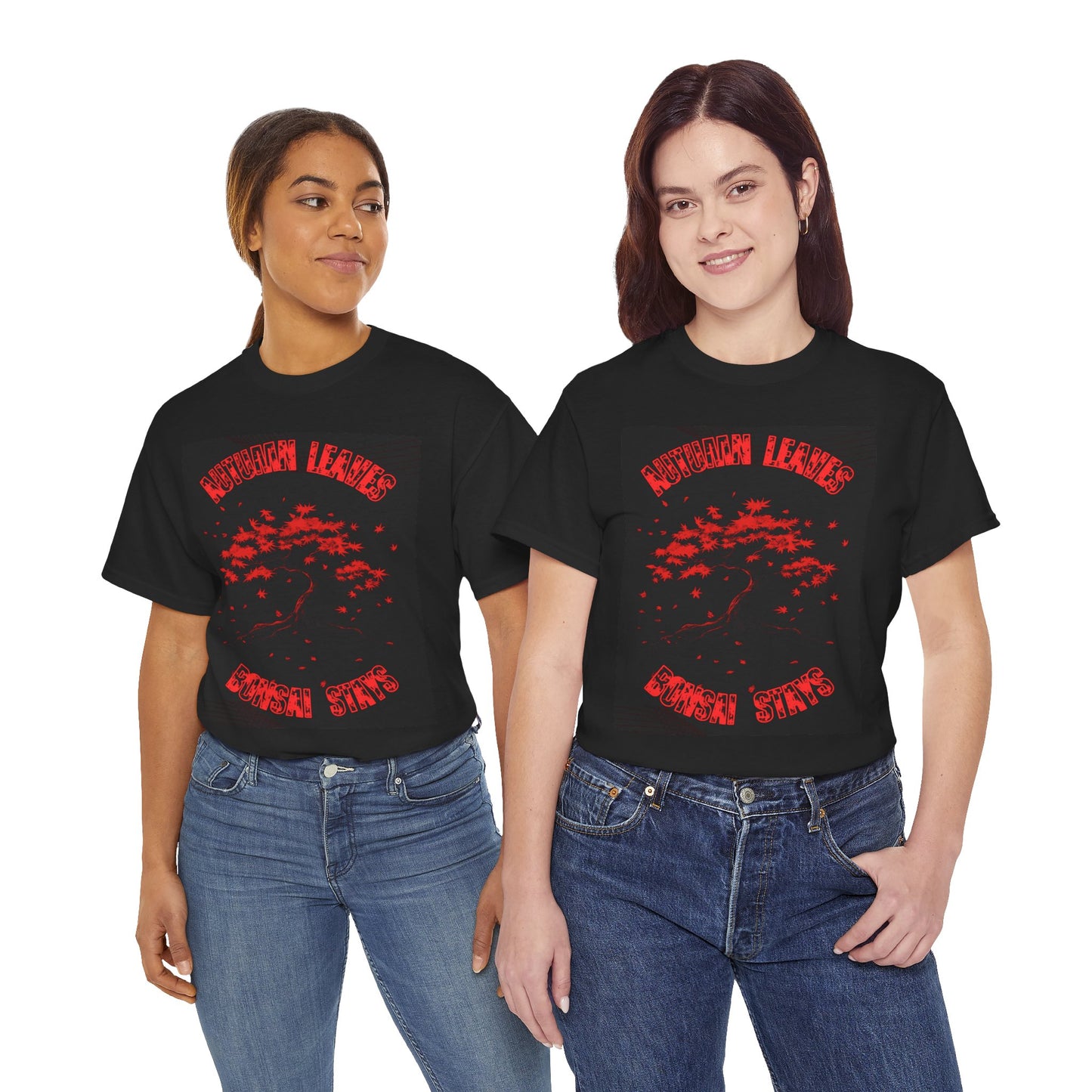 Autumn leaves, BONSAI stays, t-shirt for the bold bonsai lover