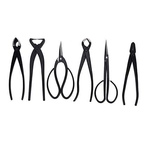 Pruning Tools for Bonsai 6pcs Multifunctional Bonsai Plant Tree Scissors Trimming Cutting Tool Set with Storage Bag Pruning Tools Garden Access Pruning Tools