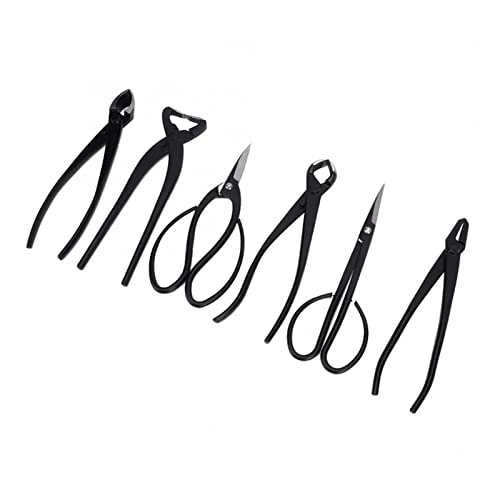 Pruning Tools for Bonsai 6pcs Multifunctional Bonsai Plant Tree Scissors Trimming Cutting Tool Set with Storage Bag Pruning Tools Garden Access Pruning Tools