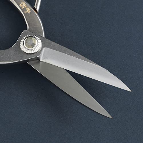 Wazakura Yasugi Stainless Steel Made in Japan Traditional Bonsai Scissors 7 in (180 mm), Pruning Shears for Bonsai Trees, Japanese Gardening Tools