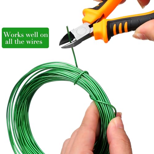 5 Roll Aluminum Bonsai Training Wire Tree 160 Feet Total with Bonsai Wire Cutter Anodized Wire 1/1.5/2.0 mm Training Wire for Holding Bonsai Branches Small Trunks