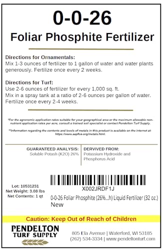 0-0-26 Foliar Phosphite (26% Soluble Potash) Liquid Fertilizer (32 oz.)