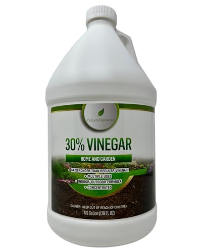 Natural Elements 30% Vinegar | Home & Garden | 6X Cleaning Power | Multiple Uses | 1 Gallon