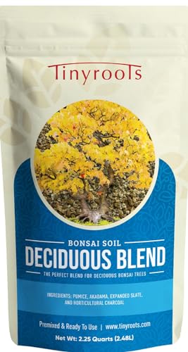 Deciduous Bonsai Soil Blend Mix - 2 Quarts, Organic Bonsai Soil Mix Formulated for Japanese Maple, Hornbeam, Elm, and Other Deciduous Bonsai Trees