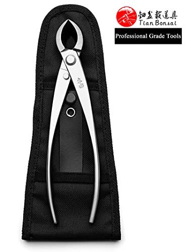 Bonsai Straight Edge Cutter Professional Grade Branch Cutter Alloy Steel Bonsai Tools Equip With Tool Bag (MT-SE-205 branch cutter gift-packaging)