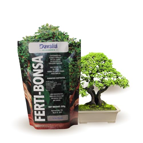 500 Grams Organic Bonsai Fertilizer - NPK Slow Release Formula, Bonsai Soil, Ready to Use Macro & Micro Nutrients Ferti Bonsa Food Ideal for All Indoor and Outdoor Bonsai Tree Plants in Pots