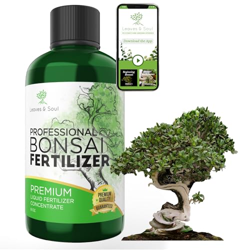 Professional Liquid Bonsai Plant Fertilizer | 3-1-2 Concentrate for Bonsai Plants and Trees | Multi-Purpose Blend & Gardening Supplies | 8 oz Bottle