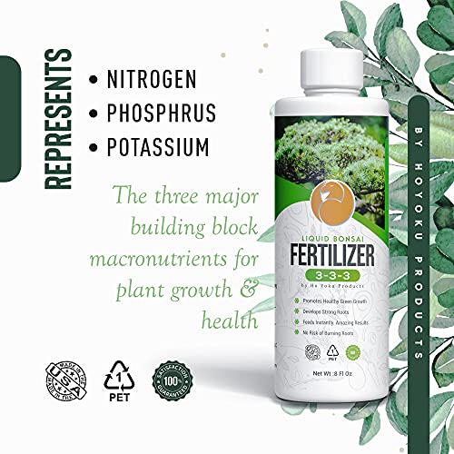 Bonsai Fertilizer Care Kit - Liquid Fertilizer, Mycorrhizal Inoculant, and Nutrient-Rich Food for Thriving Bonsai Trees