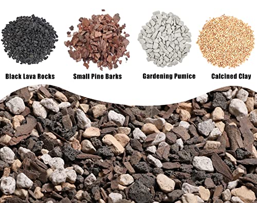 Bonsai Soil Mix Ready to Use 4 Quart, Fast Draining All Purpose Potting Soil for Bonsai Tree, Ideal for Root Development, Made from Akadama, Lava Rock, Pumice and Pine Barks