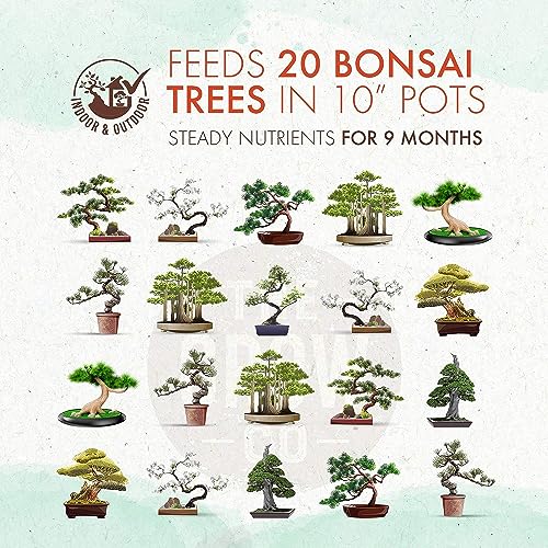 Bonsai Fertilizer - Gentle Slow Release Plant Food Pellets - Ideal for All Indoor and Outdoor Bonsai Tree Plants in Pots (5 oz)