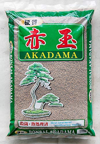 Japanese Fired (Heat Treated) Super Hard Akadama for Cactus & Succulent, Bonsai Tree Soil Mix - Small Size Grain 14 Liter