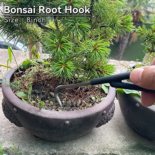 6-Piece Bonsai Tool Set,Concave Cutter,Knob Cutter,Jin Pliers,Wire Cutter,Bonsai Scissors, Bonsai Root Hook