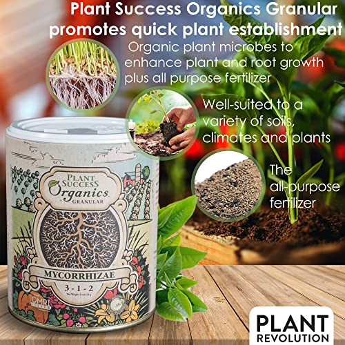 Plant Success Organics Granular Mycorrhizae Plant Food Fertilizer - Mycorrhizal Fungi (1oz) (Pack of 4)