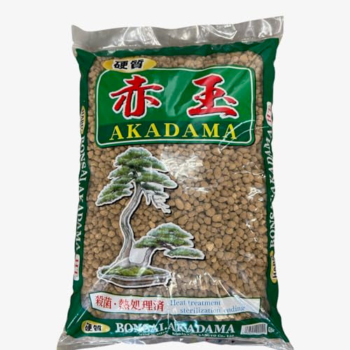 Japanese Super Hard Akadama for Bonsai, Cactus & Succulent Soil Mix - Medium Grain 13 Liter