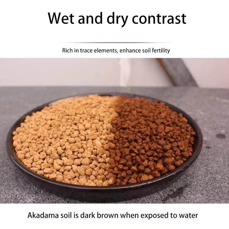 6lb 3-6mm Small Grain Japanese Hard Akadama Bonsai Soil,for All Kinds of Small and Medium-Sized Bonsai,Breathable Prevent Water Accumulation