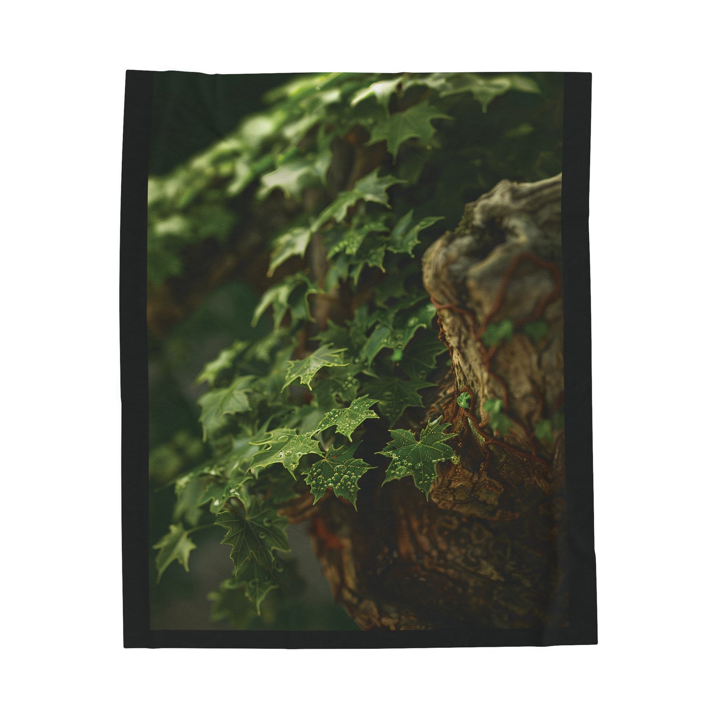 ONE LEAF AT A TIME  - maple BONSAI. Bonsaitree Momiji Series. Velveteen Plush Blanket