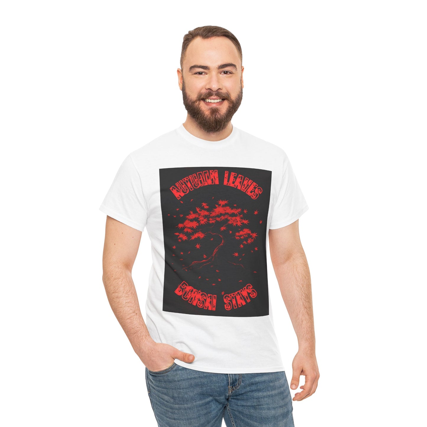 Autumn leaves, BONSAI stays, t-shirt for the bold bonsai lover